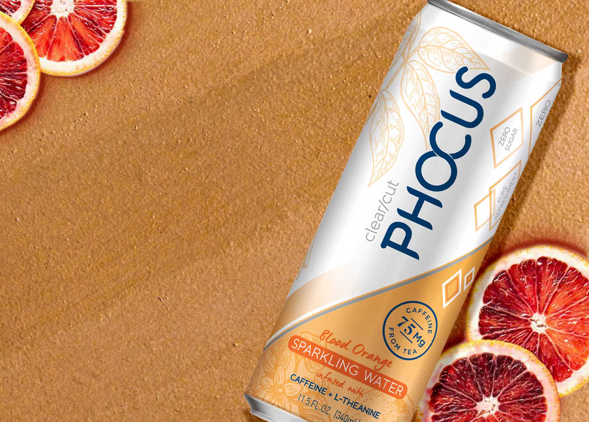 Phocus Caffeinated Sparkling Water Hinge Commerce